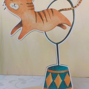 Ξύλινη φιγούρα γάτα