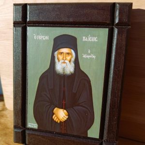Ξύλινη εικόνα Ο Γέρων Παίσιος