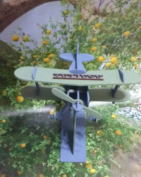 Ξύλινο 3d αεροπλάνο - Image 3
