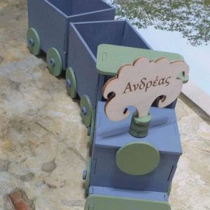 Ξύλινο 3d τραίνο