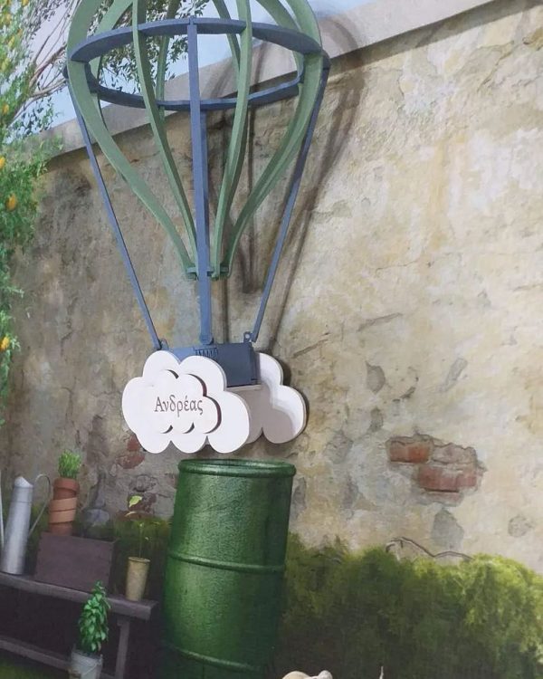 Ξύλινο 3d αερόστατο