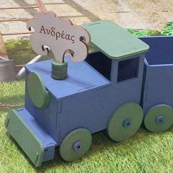 Ξύλινο 3d τραίνο - Image 2