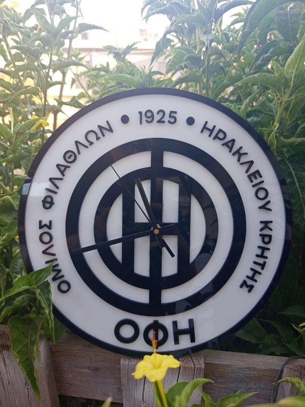 Ρολόι Τοίχου OFI – Plexiglas Black & White