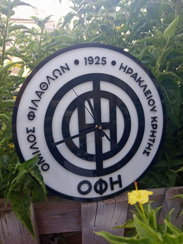 Ρολόι Τοίχου OFI – Plexiglas Black & White - Image 2