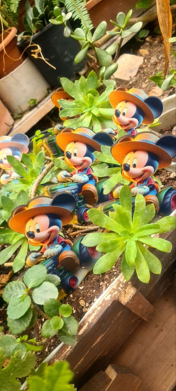 Ξύλινη πρόσκληση βάπτισης αγρότης Mickey - Image 2