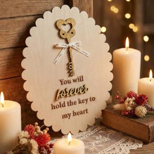 Ξύλινο Προσωποποιημένο Δώρο "Key to my Heart" – Ιδέες για τον Άγιο Βαλεντίνο