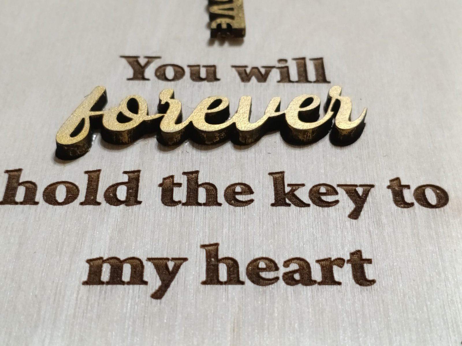 Ξύλινο Προσωποποιημένο Δώρο "Key to my Heart" – Ιδέες για τον Άγιο Βαλεντίνο - Image 5