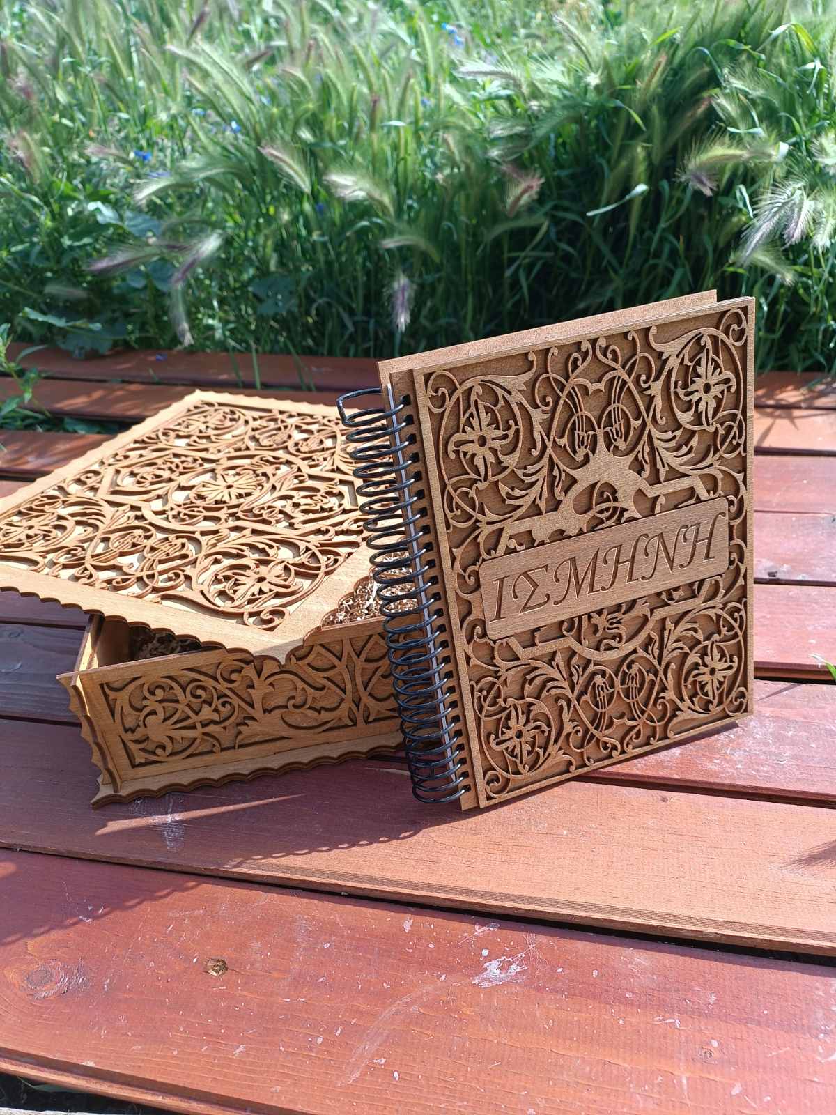 Vintage Wood Notebook - Image 2